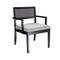 Hello Honey® 2.5ft. Crawford Mid-Century Modern Solid Wood Black Arm Chair